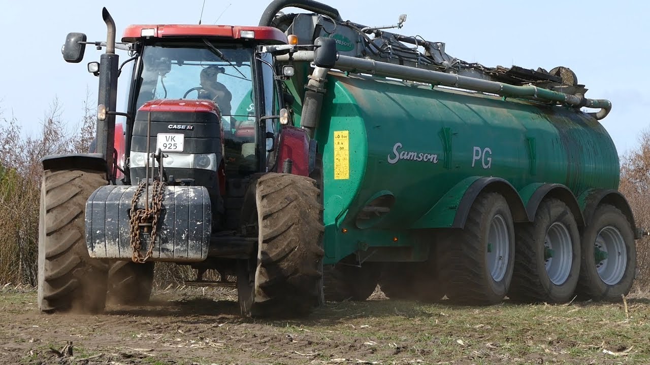 SIWI Hydraulic Fast-Shift Hitch System w/ Case IH Puma 180 & Samson PG25 | Danish Agriculture