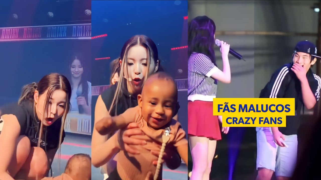 IDOLS CHOCADOS COM FÃS MALUCOS INVADINDO O PALCO NO K-POP