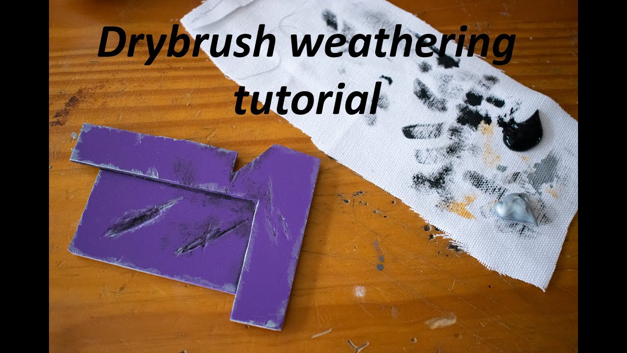 Drybrush weathering tutorial for cosplay