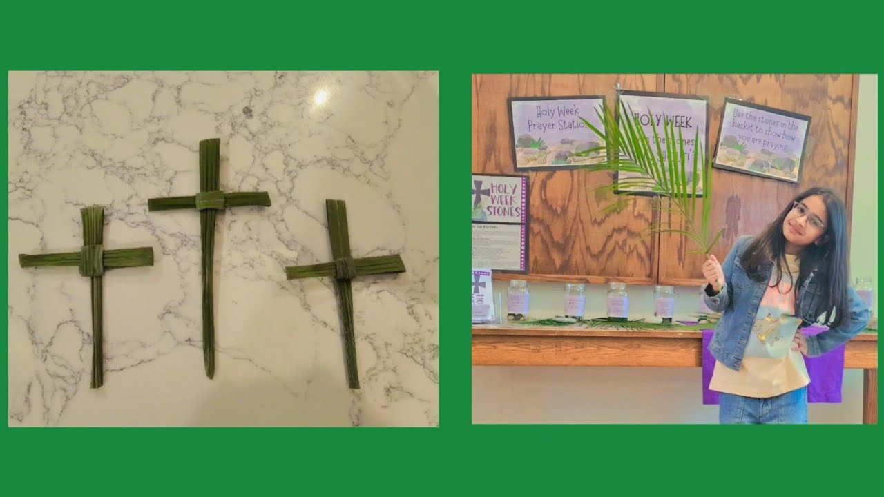 HOW TO MAKE PALM LEAF CROSS |EASY TUTORIAL |PALM SUNDAY CROSS