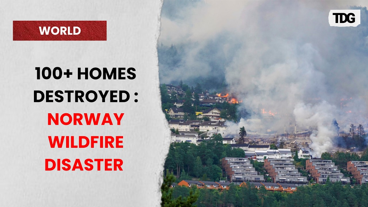 Over 100 Homes Destroyed as Massive Fire Forces Hundreds to Evacuate | Drammen Blaze