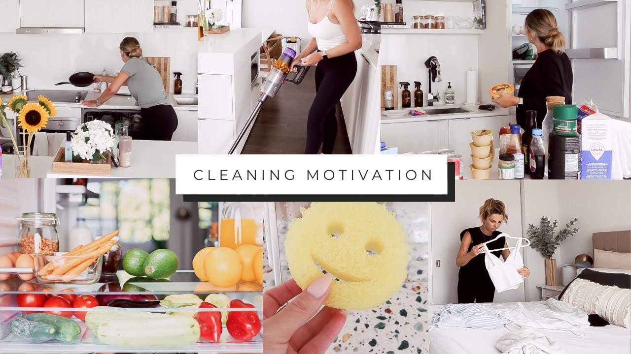 CLEANING MOTIVATION! Deep Kitchen clean, fridge organisation & clean out