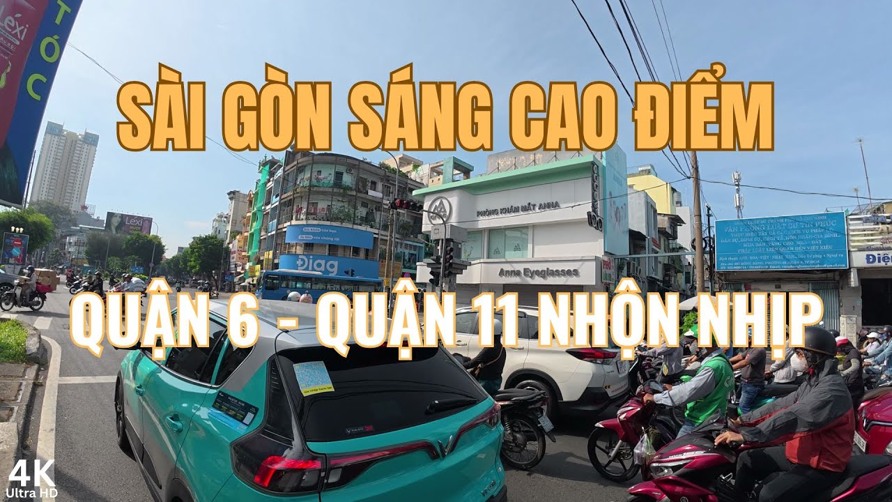 Sài Gòn Buổi Sáng | Cao Điểm Hồng Bàng & Nguyễn Thị Nhỏ Đông Kín Xe | Quận 6–Quận 11| @RideSaiGon