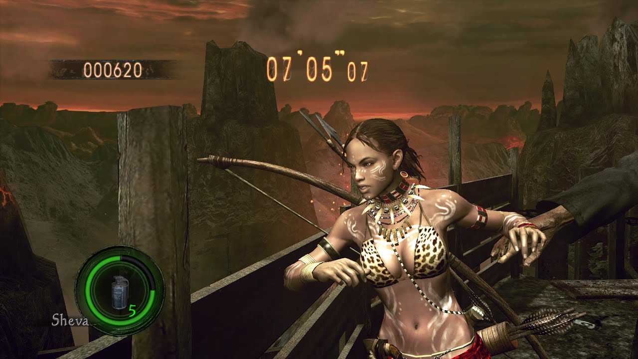 Resident Evil 5 (Mercenaries) - Prison Sheva (Tribal) 644K606