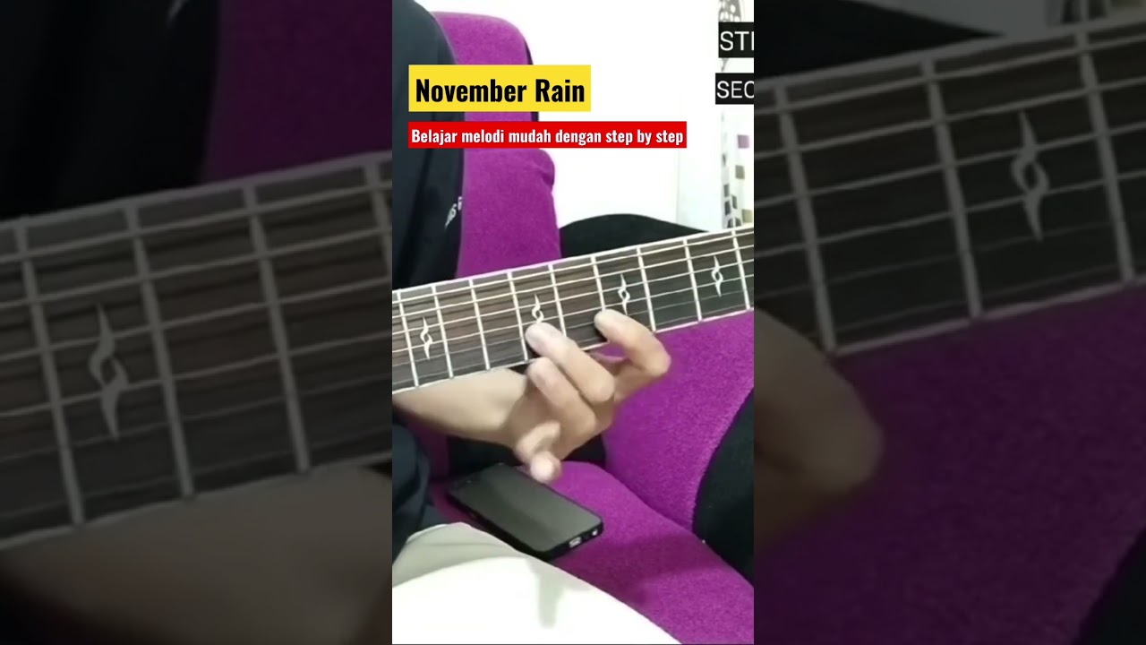 Guns n roses november rain tutorial melodi acoustic paling mudah