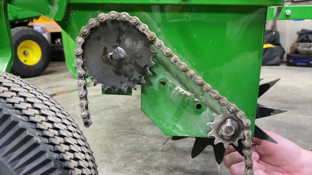 John Deere Aerator Spreader - Chain Removal/Regular Maintenance