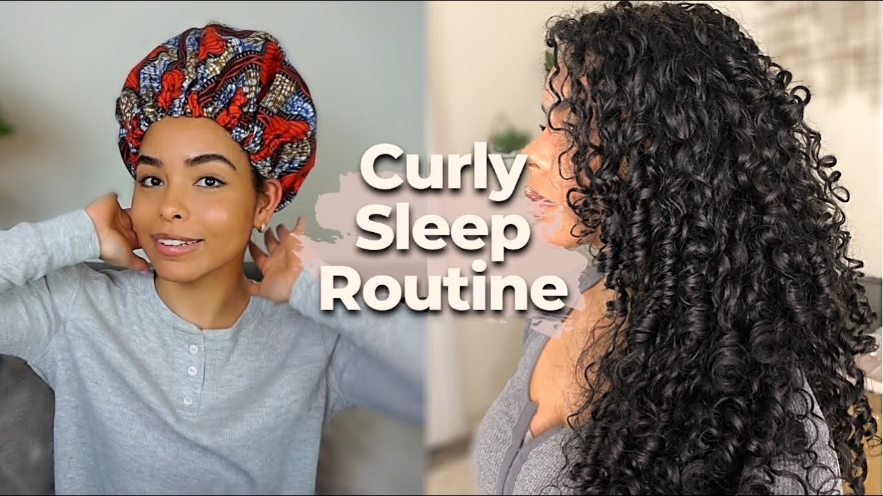 PRESERVING CURLY HAIR OVERNIGHT | Curly Sleep Routine