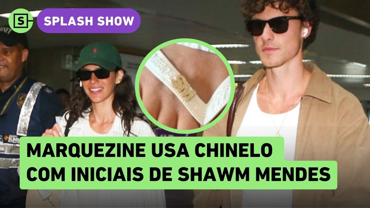 Bru Marquezine e Shawn Mendes viajam juntos pra Salvador; atriz usa chinelo com iniciais do BOY!
