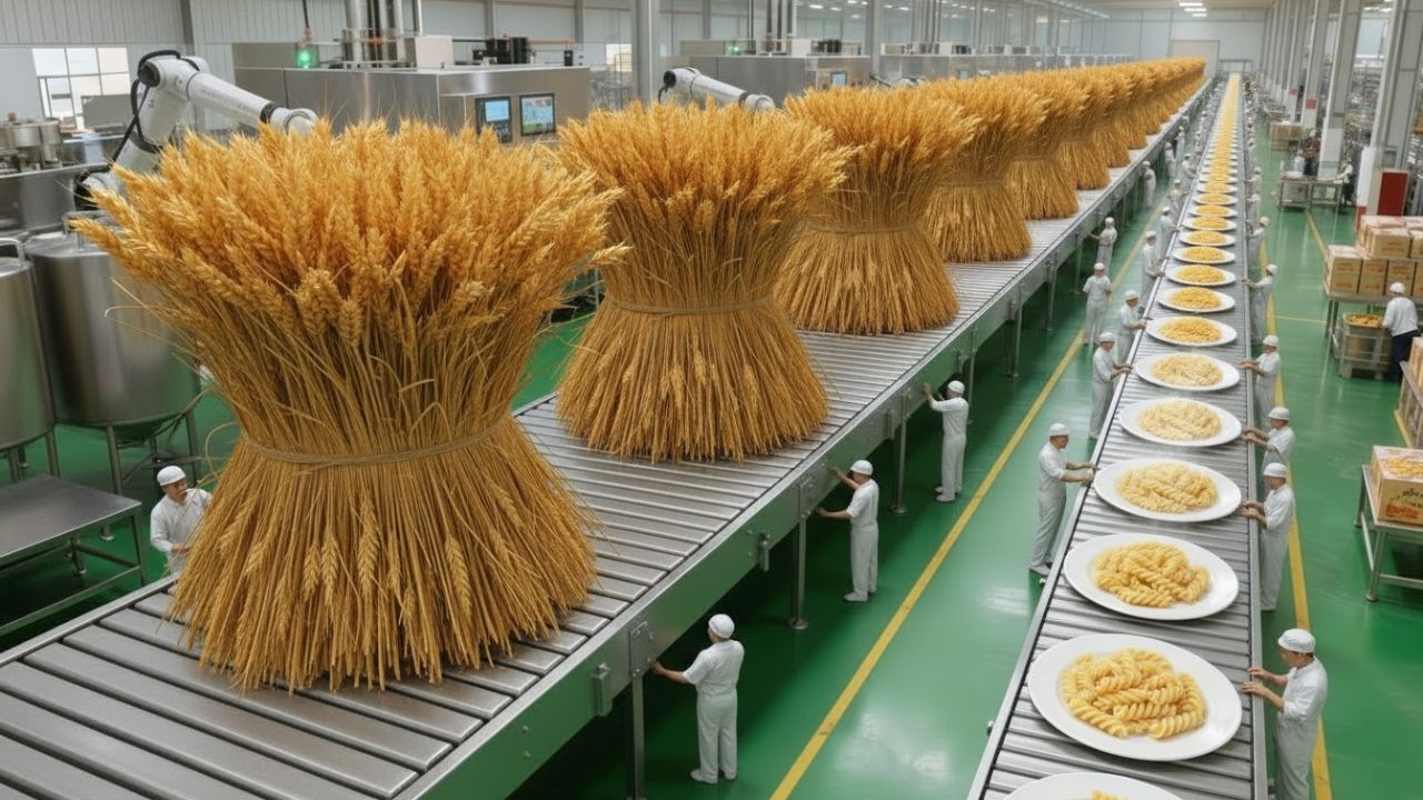 Inside a Modern Pasta Processing Plant: From Durum Wheat to Precision-Formed Pasta Shapes