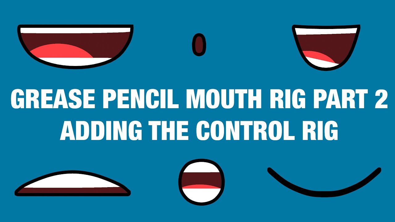 Grease Pencil Mouth Rig Part 2 Adding The Control Rig | Blender Rigging Tutorial