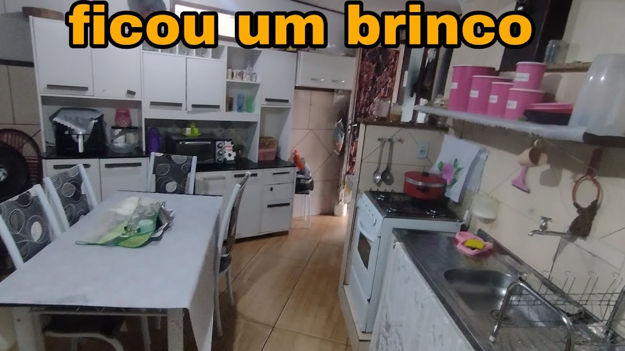 Faxina na cozinha ficou tudo brilhando 