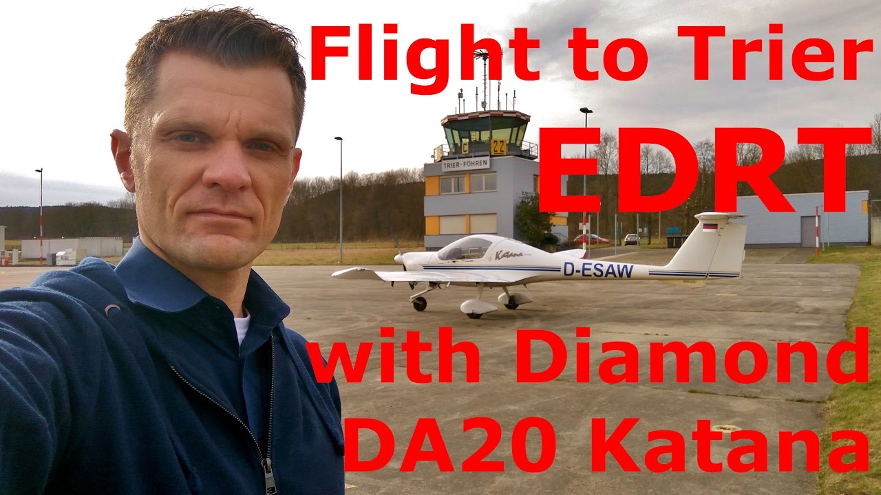✈ Flug von Koblenz nach Trier mit der Diamond DA20