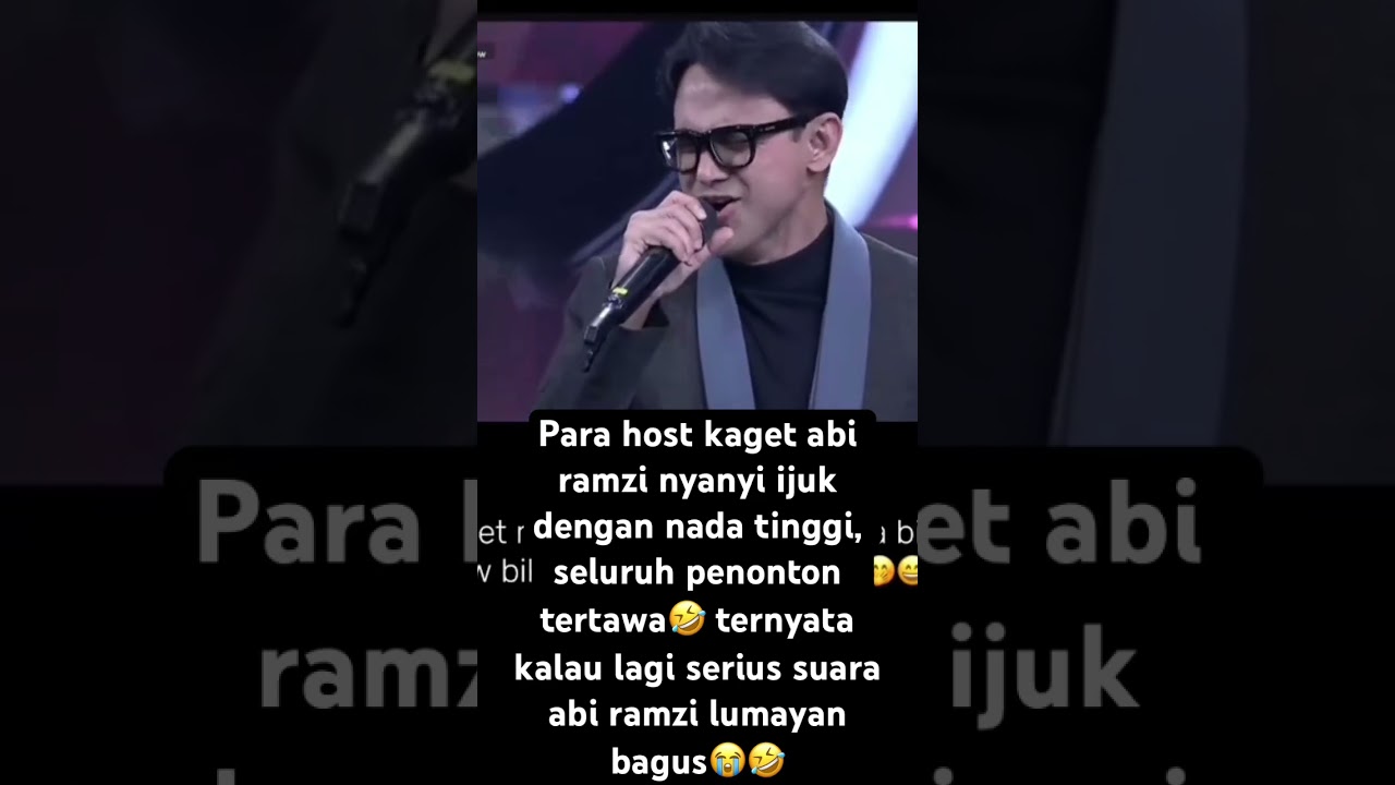 Abi ramzi nyanyi para host tertawa🤣 #da7 #indosiar #ramzi #lucu #feedshorts #trending