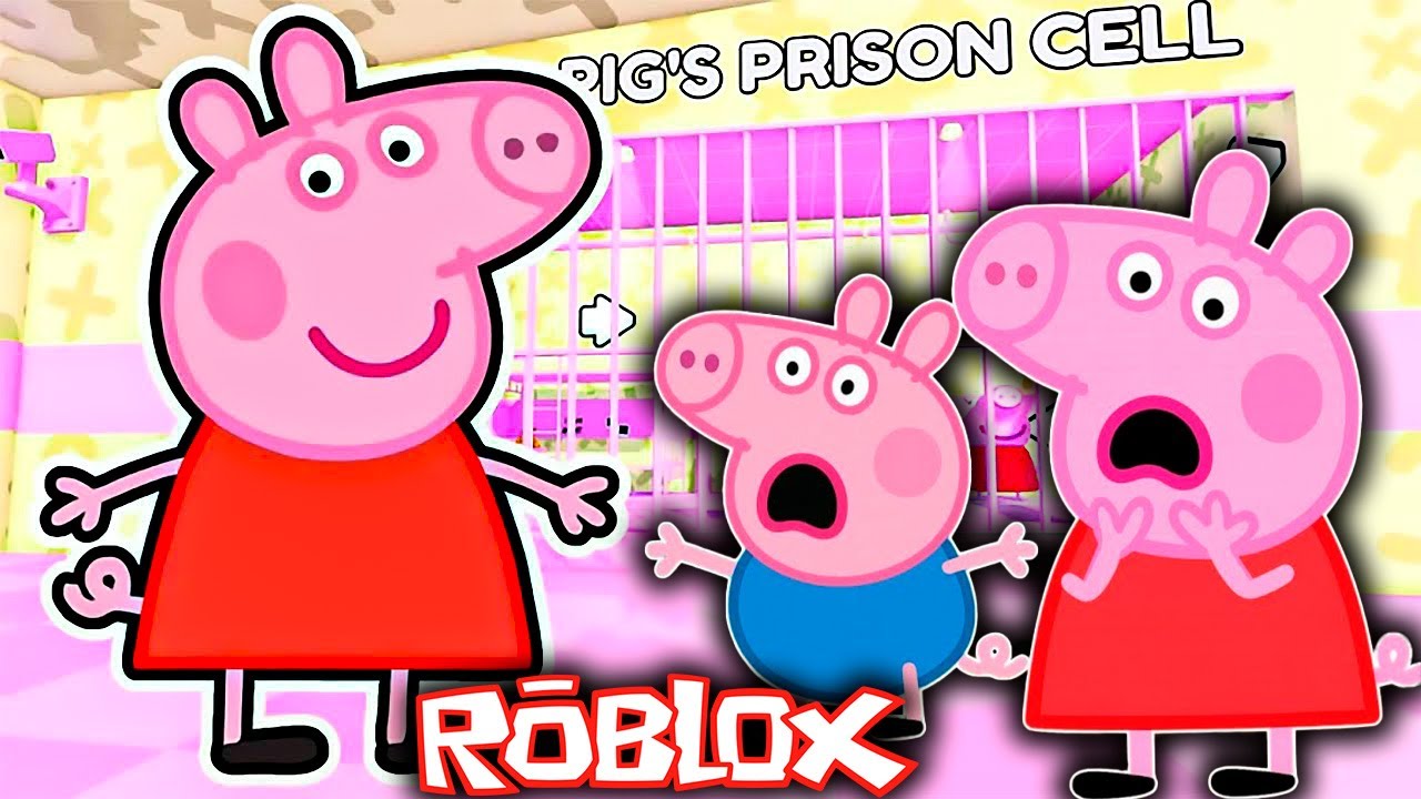 Peppa Pig Plays Peppa Pig's PRISON RUN in Roblox