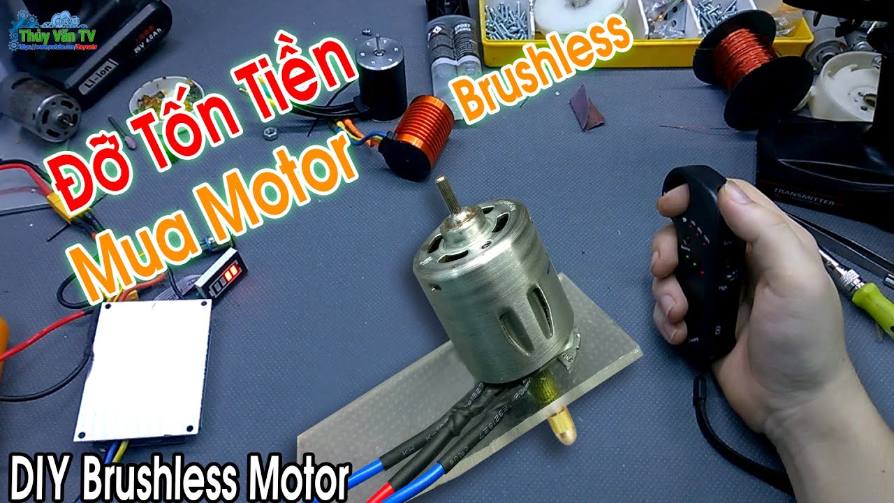 Độ Chế Siêu Motor JOHNSON DC Thành Motor Brushless Không Chổi Than Cực Mạnh ( DIY Brushless Motor)