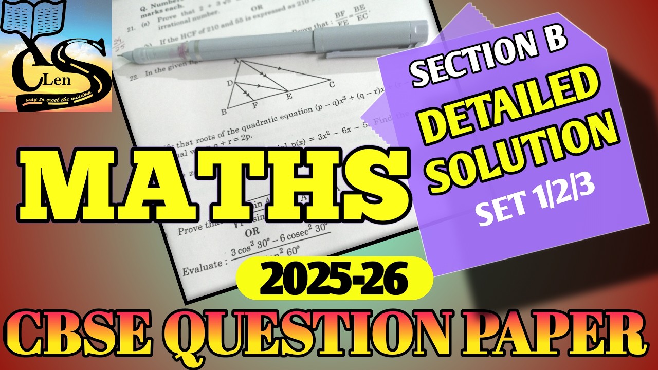 CBSE BOARD EXAM MATHS QUESTION PAPER | COMPLETE ANALYSIS | SECTION B #cbseboardexam #maths #xclens
