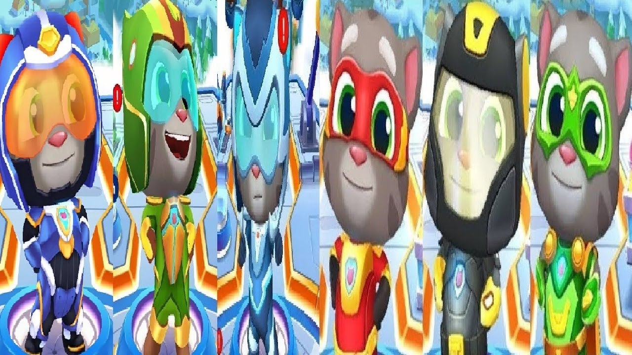Talking Tom Hero Dash TALKING tom All Outfits Unlocked Gameplay  HD