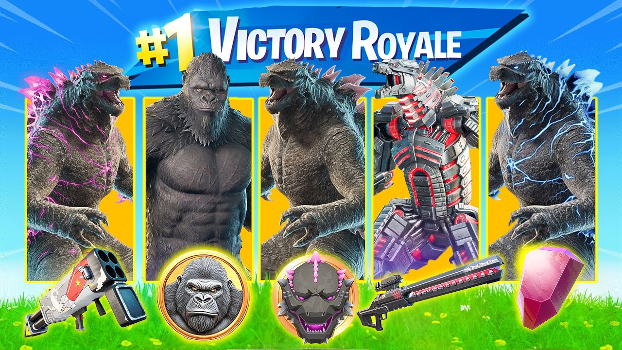 The *RANDOM* Godzilla Boss Challenge in Fortnite!