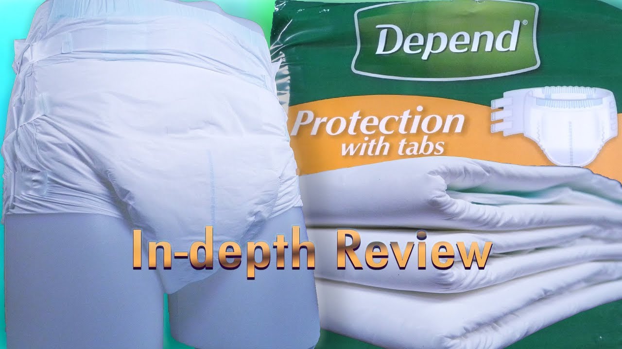Depend&reg; Protection with Tabs Adult Diaper In-Depth Review #incontinence #adultdiaper