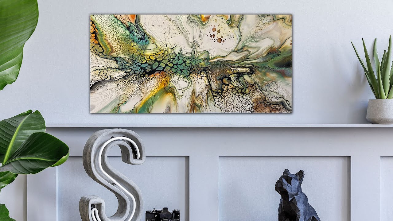 223 MARBLED RIVER BED. This was such a disappointment but it has a beautiful ending. Fluid art~bloom