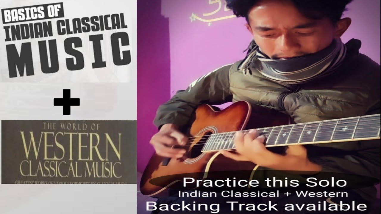 Indian Classical+ Western Solo - guitar finger exercise solo     #YesarisaajhGuitarsololesson