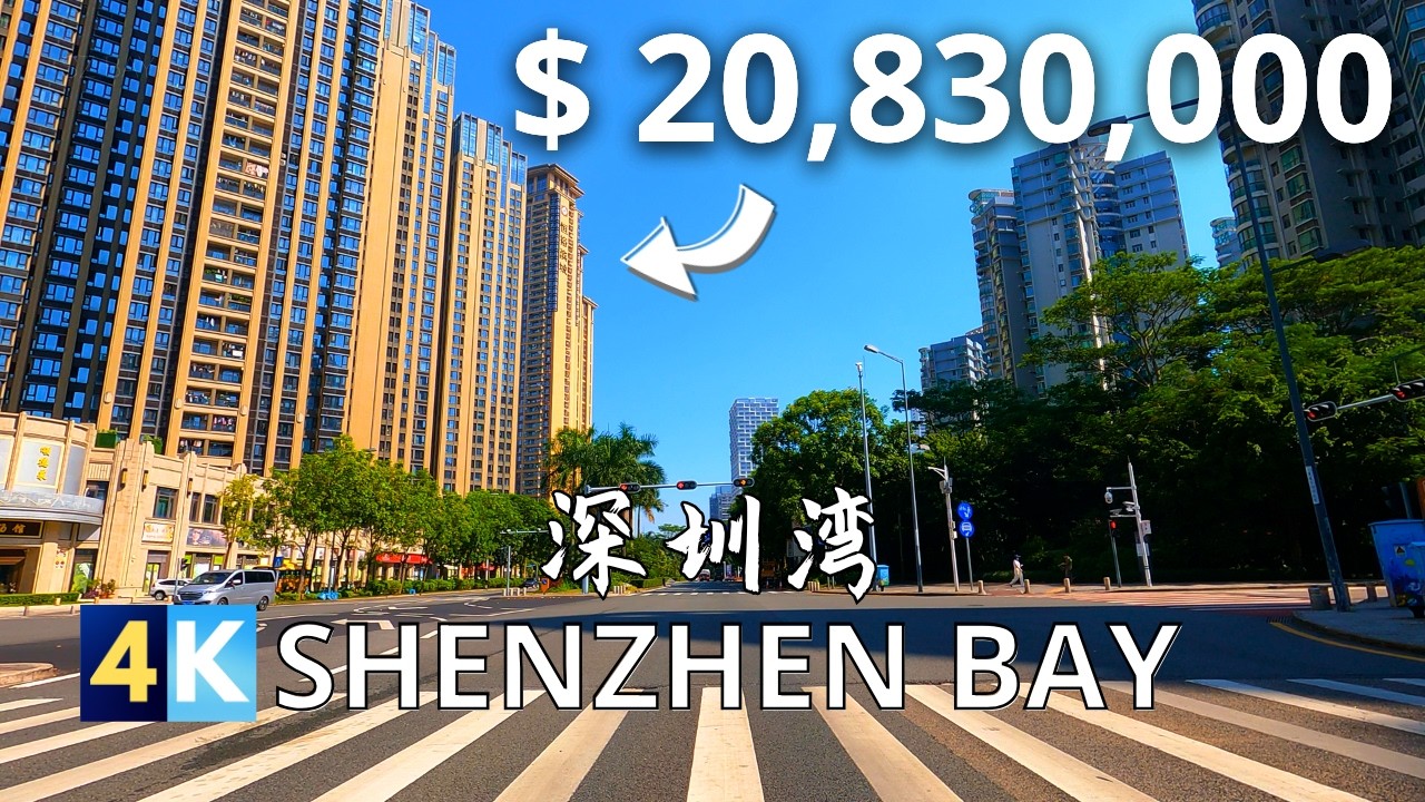Driving China's Most Expensive Neighborhoods 4K | Shenzhen Bay 駕車遊深圳灣豪宅區