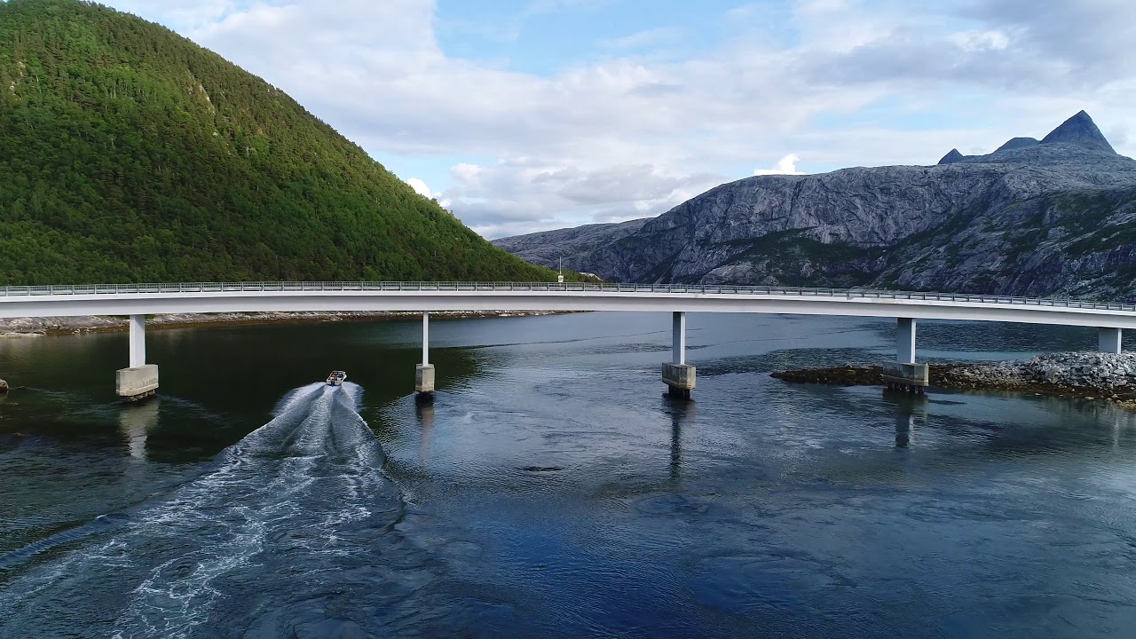 Bod&oslash; area by drone august 2019 - Saltstraumen