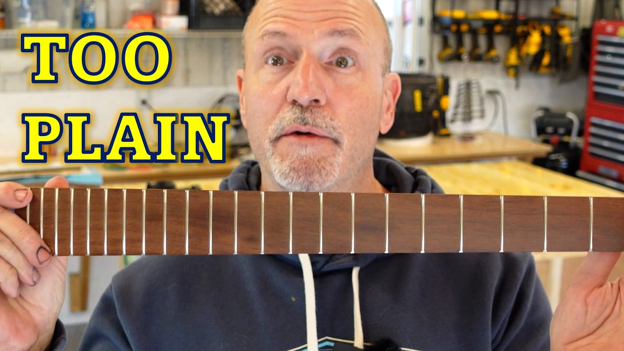Epoxy CNC Inlay of Guitar Neck, First Time