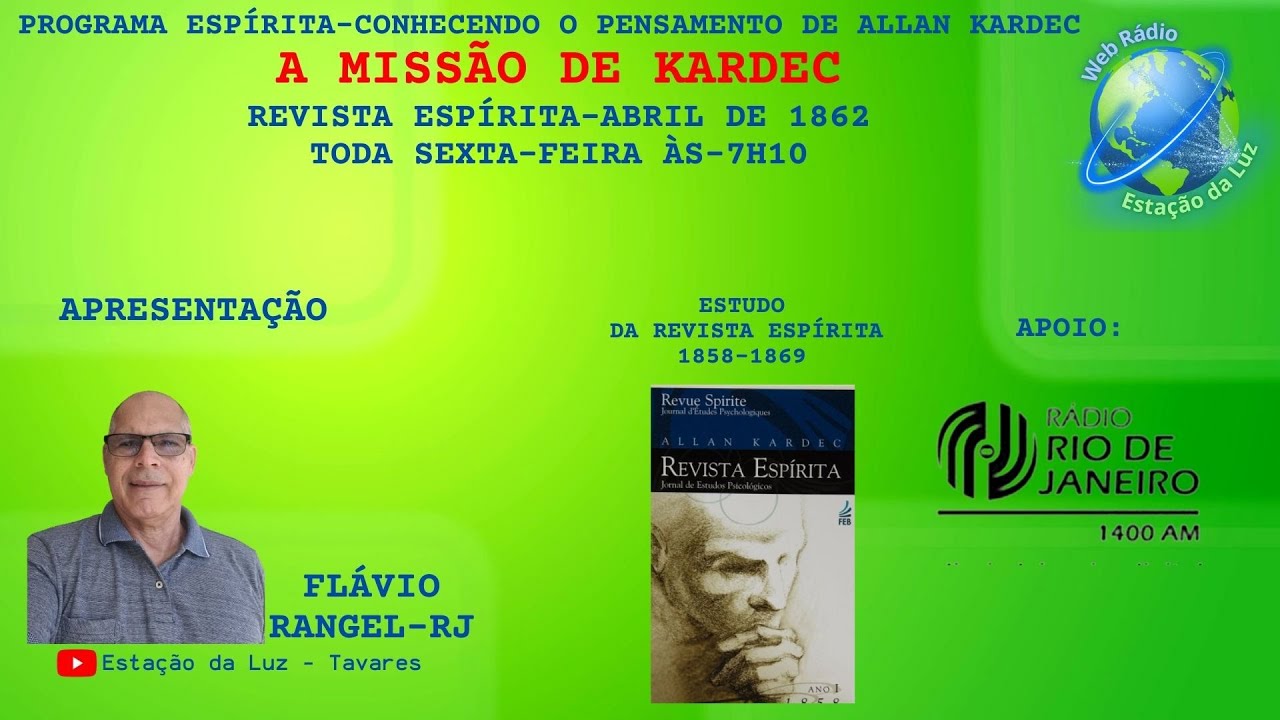 A MISSÃO DE KARDEC /   REVISTA ESPÍRITA -ABRIL DE 1862