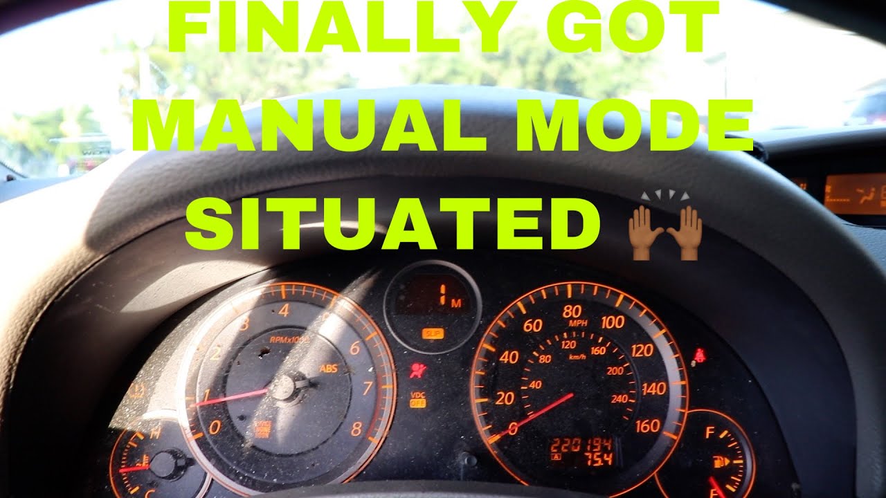 Finally got Manual mode working on my g35 coupe!!!