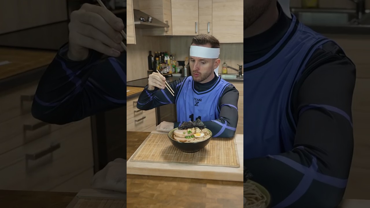 Isagi's Ramen from Blue Lock 👨&zwj;🍳🍜🔥 #bluelock #anime #cooking #animation #ramen