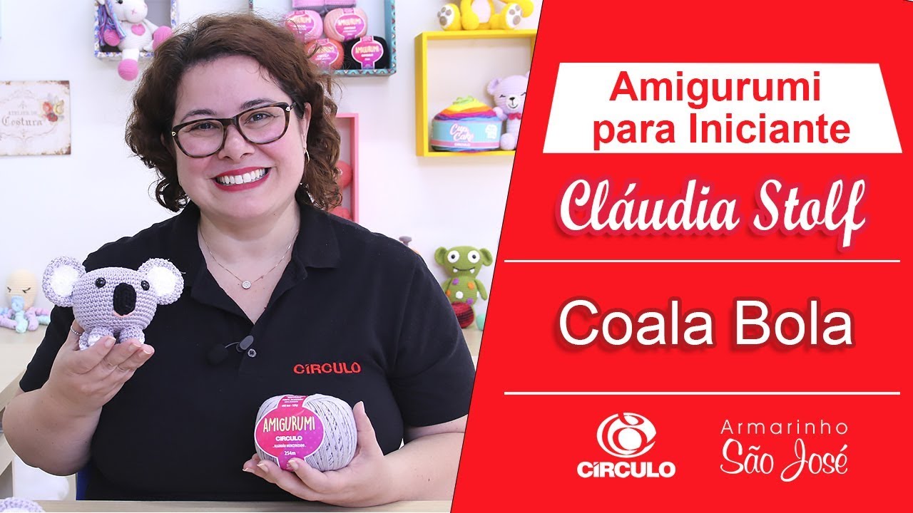 Como Fazer Amigurumi  Coala Bola por Cláudia Stolf