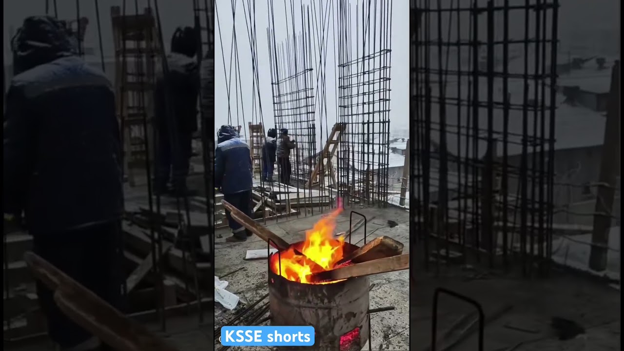 The struggle of winter in construction industry #feed #winter