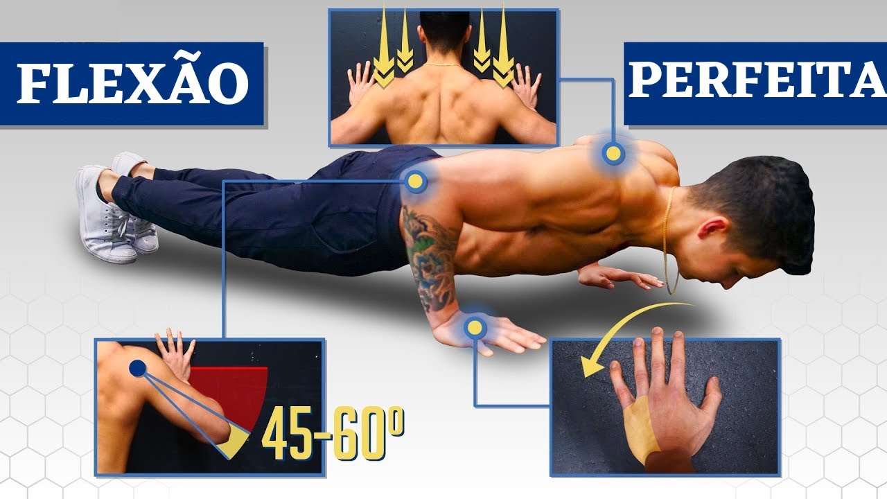 O Jeito Perfeito de Fazer Flexão para Construir Músculos [EVITE ESSES ERROS]