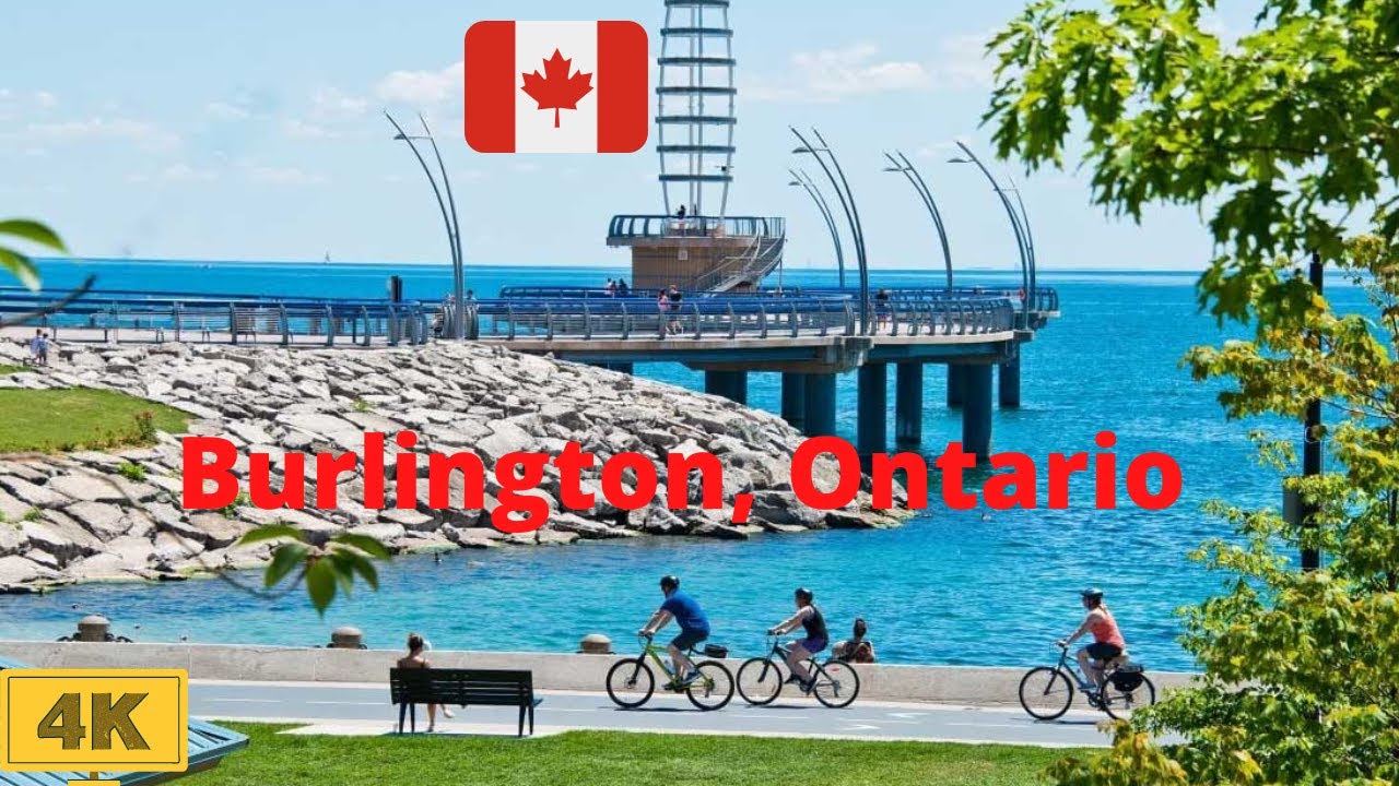 Walking Tour Burlington, Ontario. Canada || Virtual Tour Lakeshore Burlington, Ontario