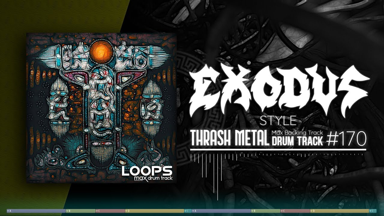 Thrash Metal Drum Track / Exodus Style / 200 bpm