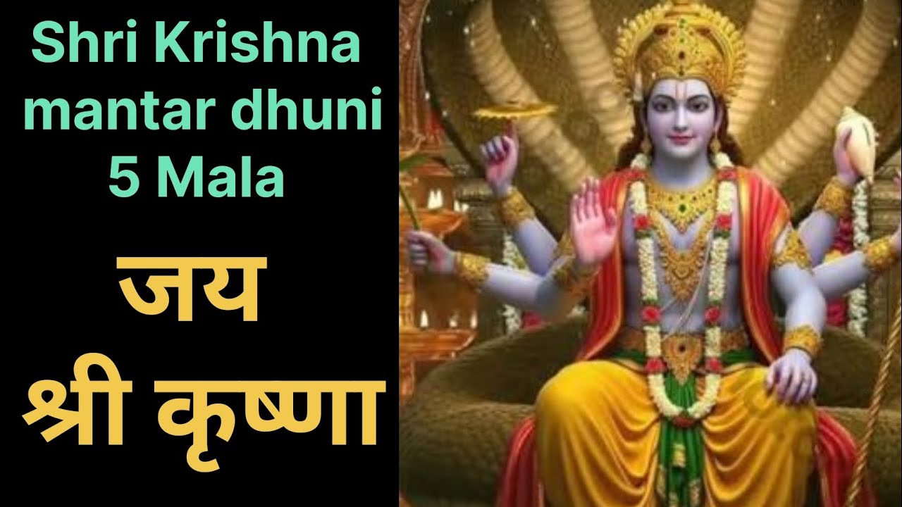 Jai Shri t ❤️ shri krishna mantar dhuni 5 Mala🌟🙏💯 devotional #mantar dhuni 💯🎯