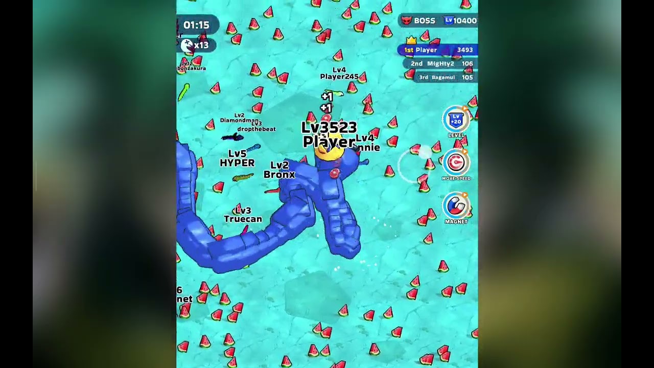 Snake clash stage 31 | snake clash mod apk