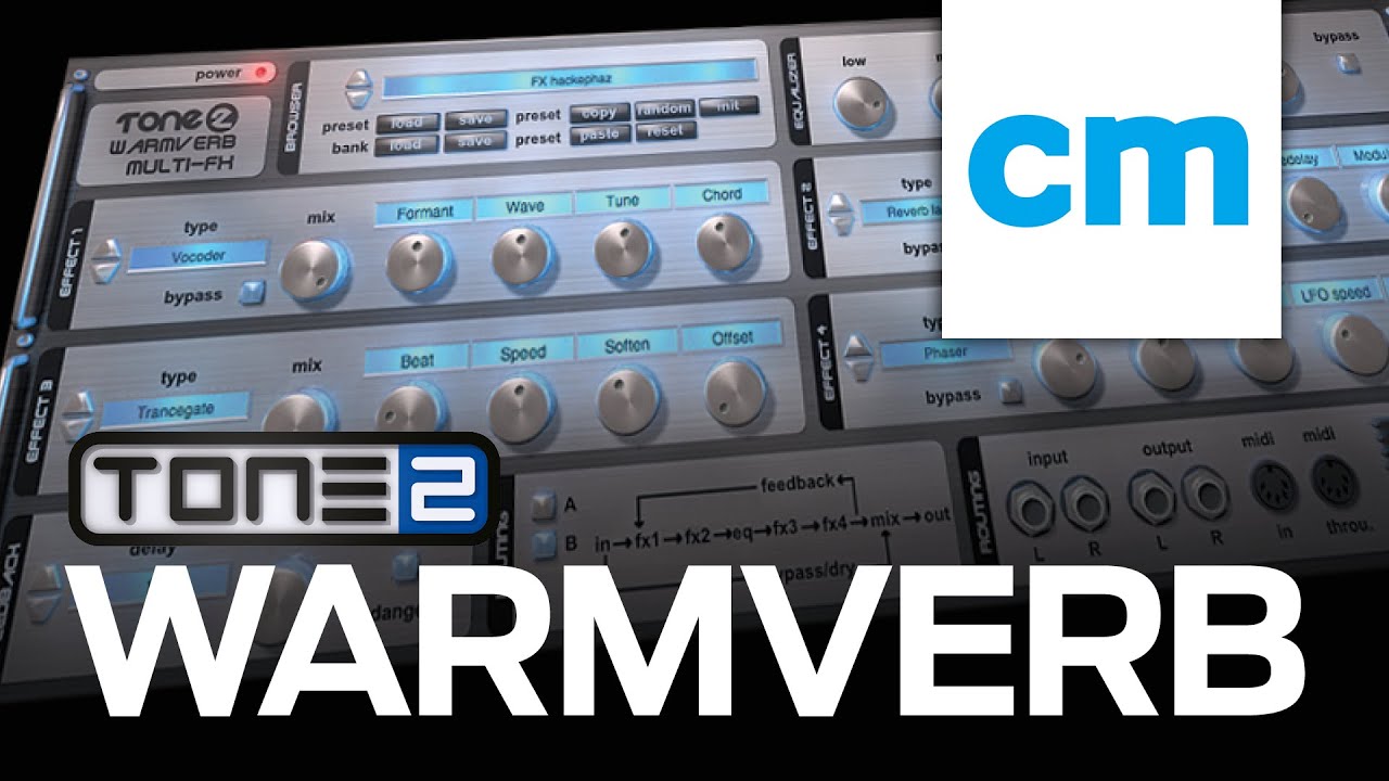 Melodic breakbeats with Tone2 Warmverb - FREE VST/AU multieffect