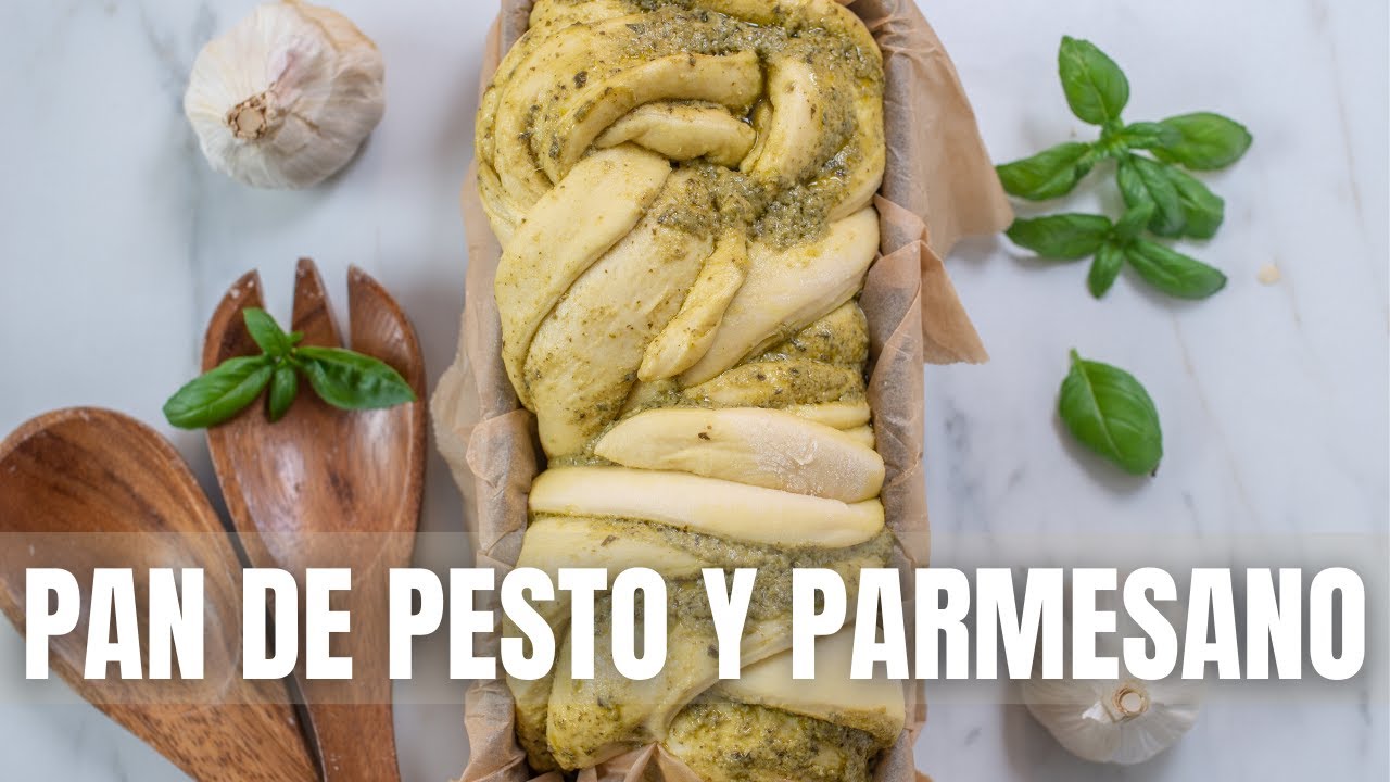 Cómo hacer PAN DE PESTO Y PARMESANO