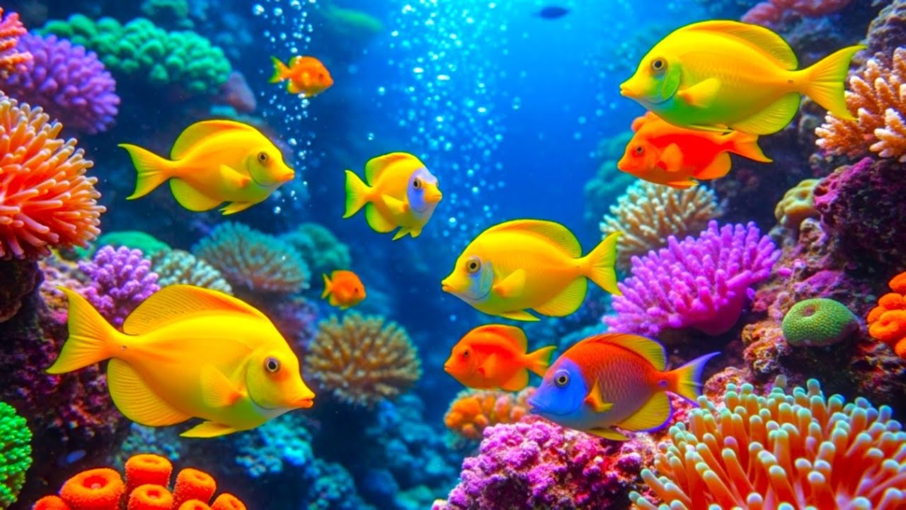 The Best 4K Aquarium -  Calming Music, Healing Music For The Heart, And Blood Vessels #7
