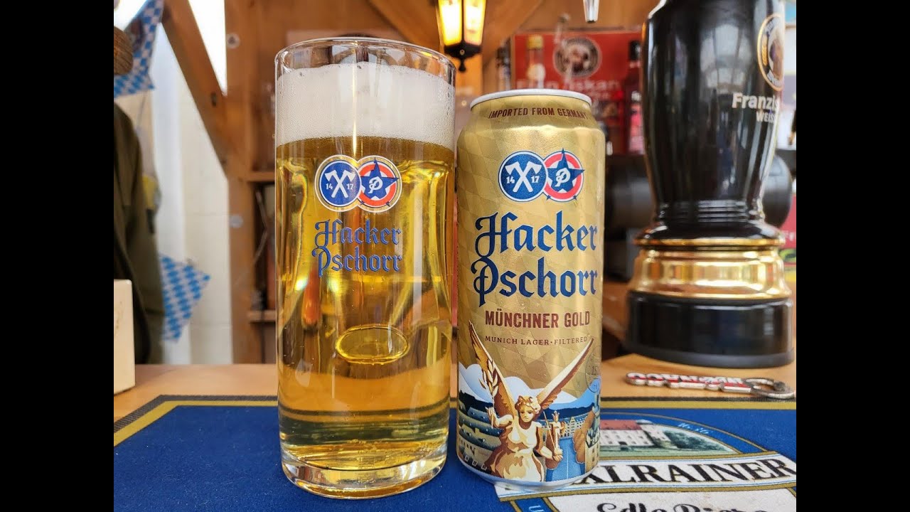 Hacker Pschorr Munich Gold Can 500ml 5.5% ABV Hacker The Cracker...