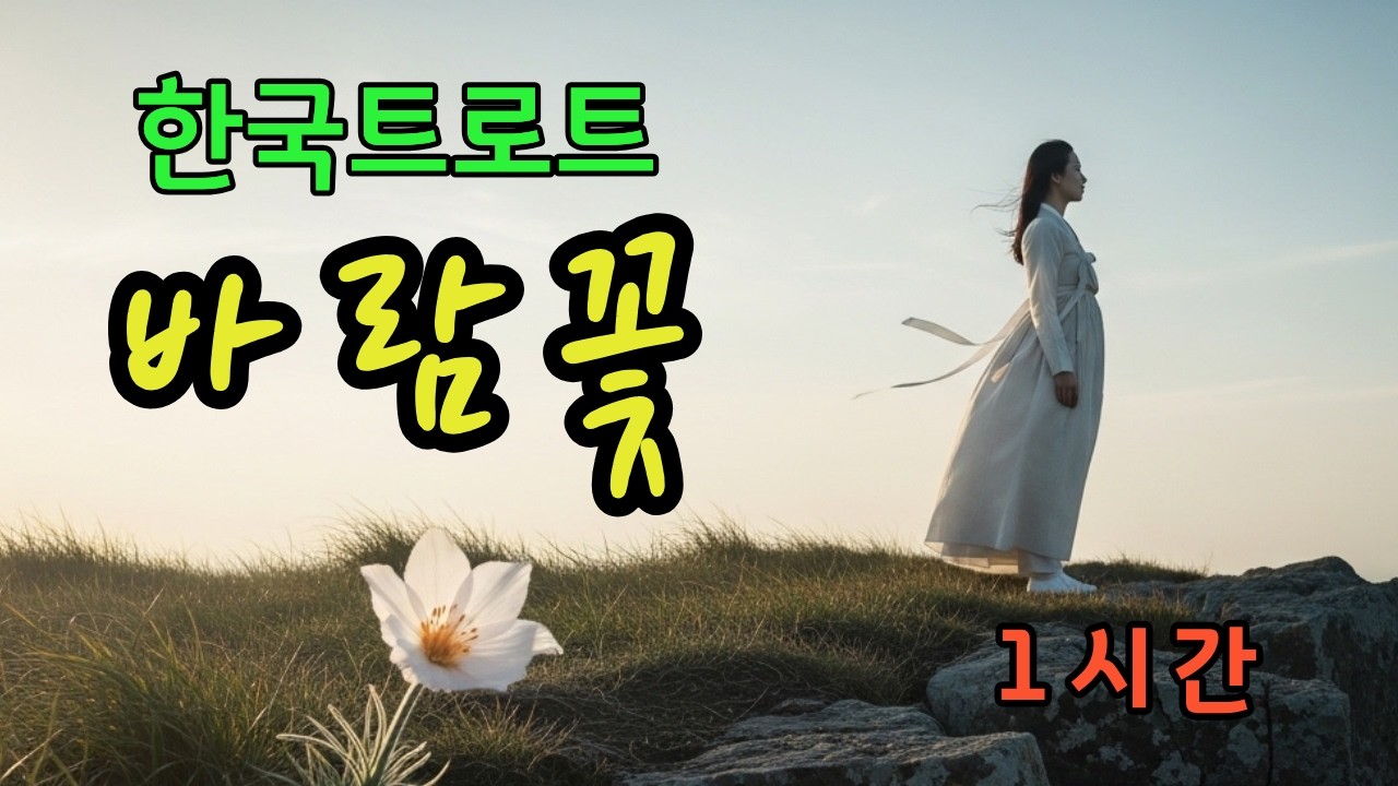 1시간🎵 바람꽃ㅣ애절한 감성 트로트 ❤️ #한국트로트ㅣ인생트로트ㅣ케이팝ㅣK-popㅣ트로트ㅣ한국음악ㅣtrotㅣ7080ㅣ5060