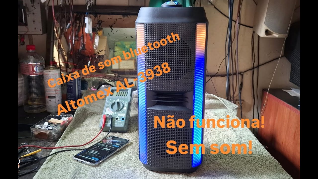 Altomex AL-3938 caixa de som bluetooth não funciona sem som!