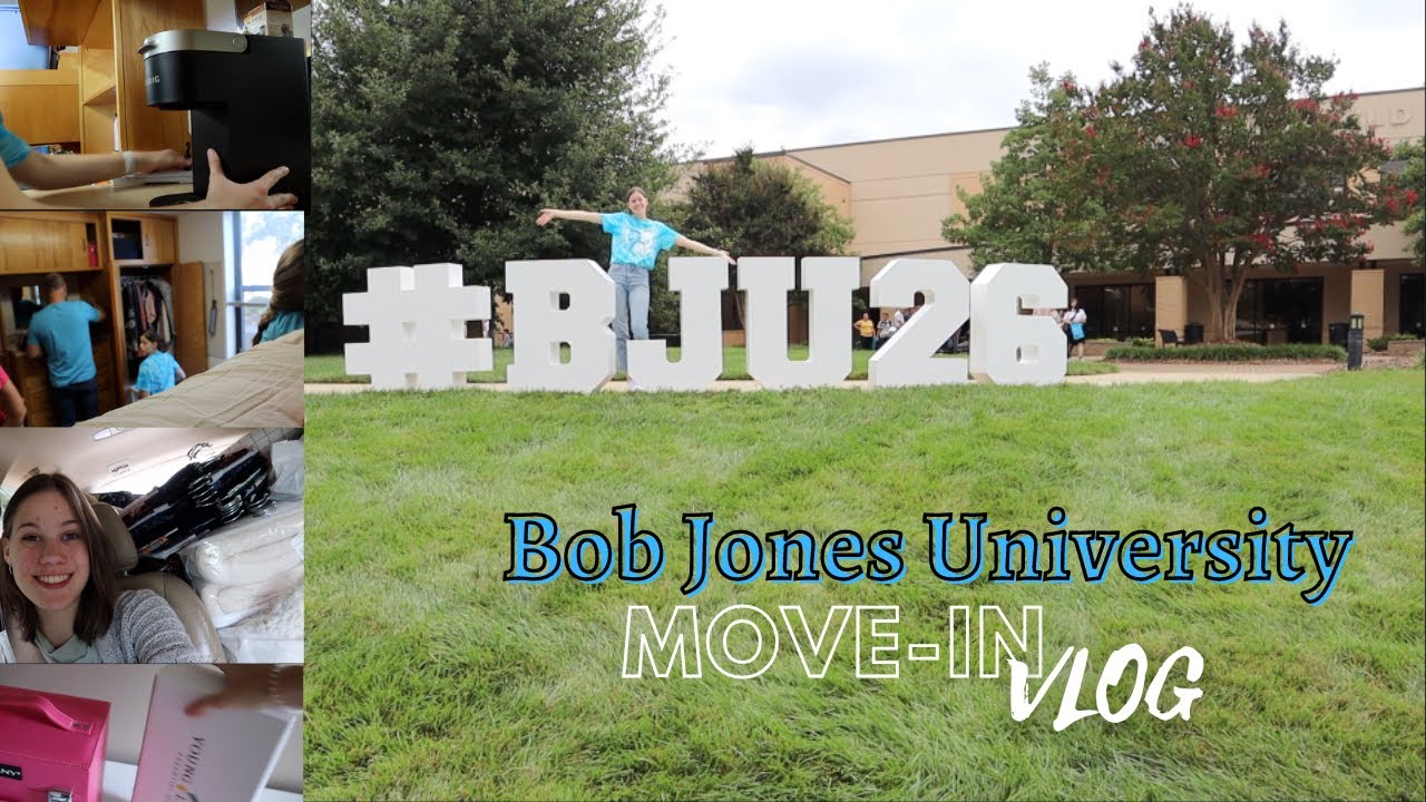 Moving into Bob Jones University Freshman Year Move in vlog BJU student vlog moving into college
