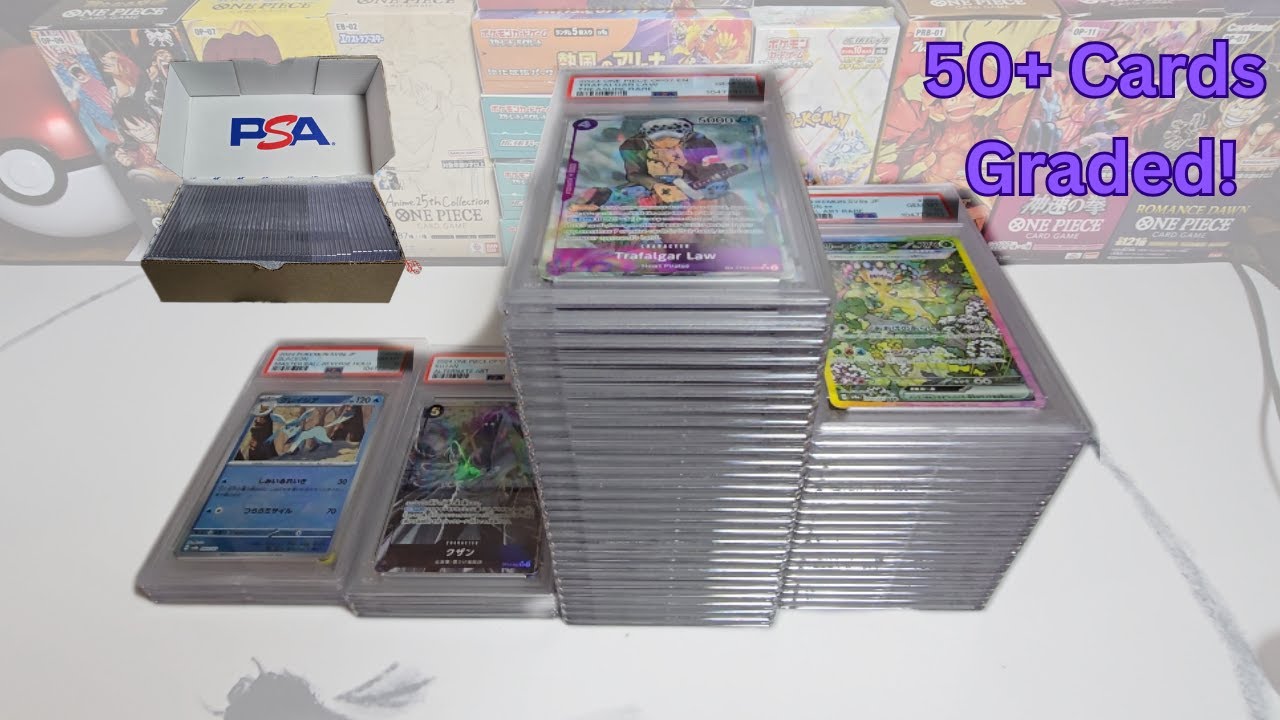 50+ PSA Graded Cards Return! - First Time Grading!