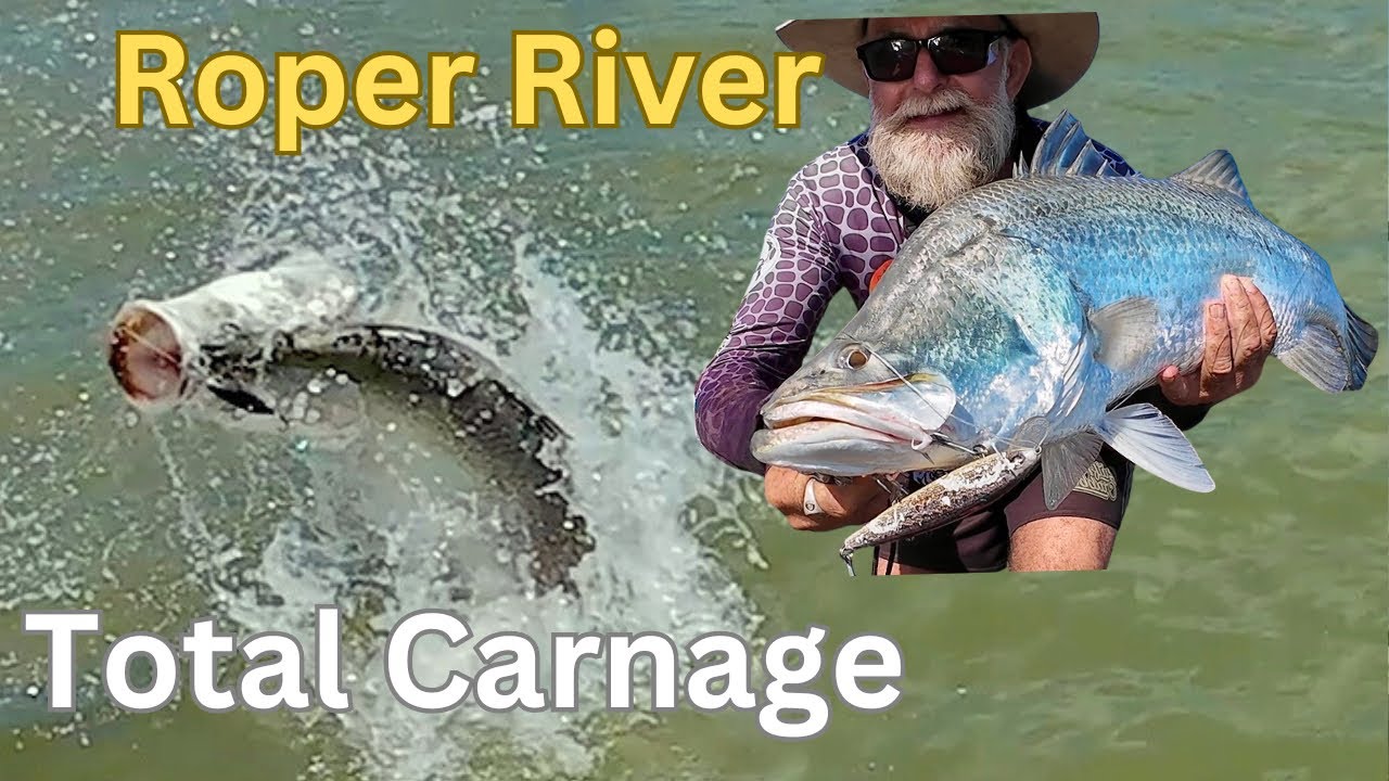 TOTAL CARNAGE Remote Barramundi Fishing NT