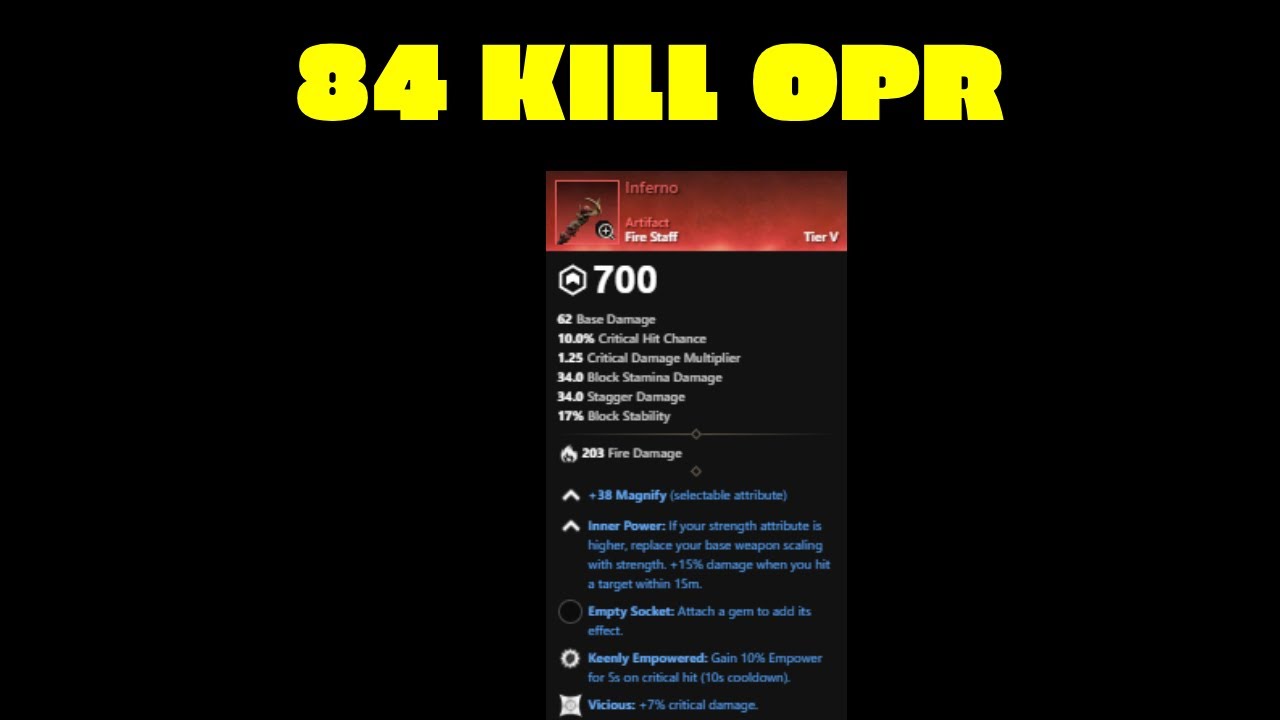 New World Aeternum - 84 KILLS IN AN OPR!?! - RANK 1 INFERNO / HATCHET  (Build At End)