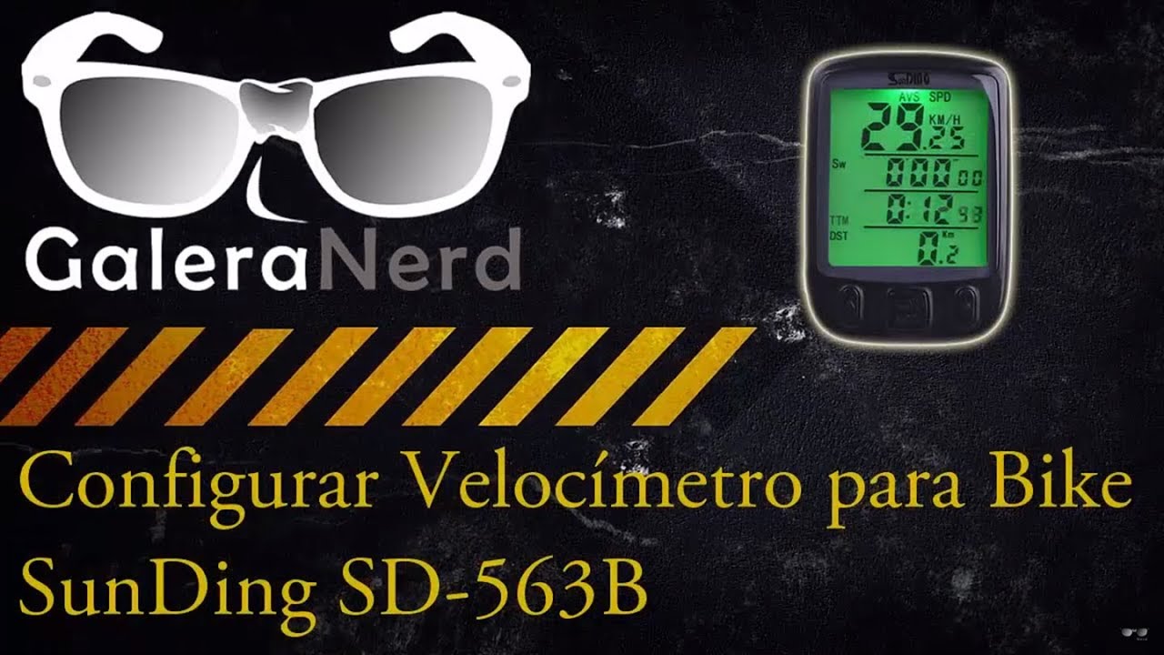 GaleraNerd - Configurar Velocímetro SunDing SD-563B (em português-Pt-BR)