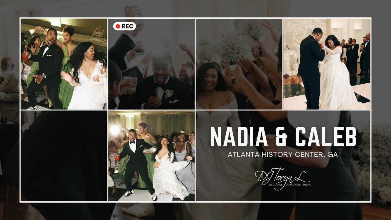 Luxury ATL Wedding | Nadia & Caleb -  Atlanta History Center Wedding | DJ Toryn L. #atlantawedding